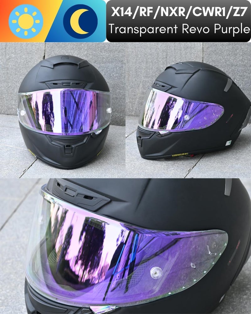 Logto CWR-F1 Shield for RF-1200 Visor X14 NXR RF-SR Z7 Motorcycle Helmet Visor Replacement Sun Protection Anti-Scratch, Universal - Image 4